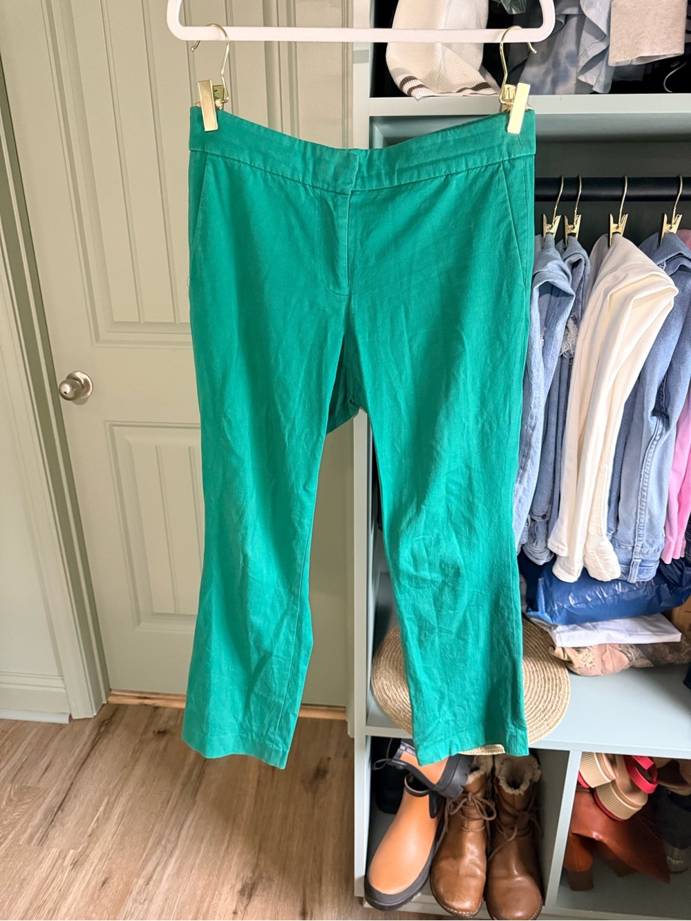 J Crew Green Campbell Pants